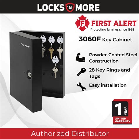 first alert steel wall mount key cabinet|First Alert Steel Wall Mount Key Cabinet Safe with .